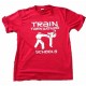 Train Taekwondo Club Tee Shirt Red & White